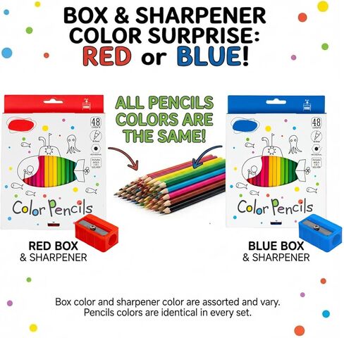 Colored Pencils Set with Sharpener, Soft Core Color Pencils for Adult Coloring Books, Artist Drawing, Sketching, Blending, Shading, Layering & Art Supplies (48 Colors) in Saudi Arabia