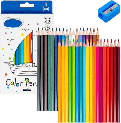 Colored Pencils Set with Sharpener, Soft Core Color Pencils for Adult Coloring Books, Artist Drawing, Sketching, Blending, Shading, Layering & Art Supplies (48 Colors) in Saudi Arabia