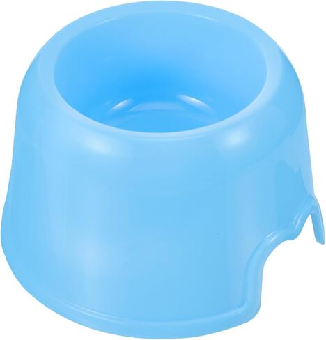 Plastic Dog Food Bowl for Small Dogs and Cats, Round Candy Color Pet Feeding Dish, Blue Water and Food Bowl for Home and Travel in Saudi Arabia