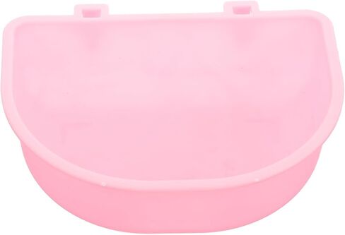 Totority Hanging Pet Bowl Plastic Small Dog and Cat Feeder Bowl Travel Puppy Food Container Pink Plastic Pet Feeding Dish for Small Dogs and Cats in Saudi Arabia