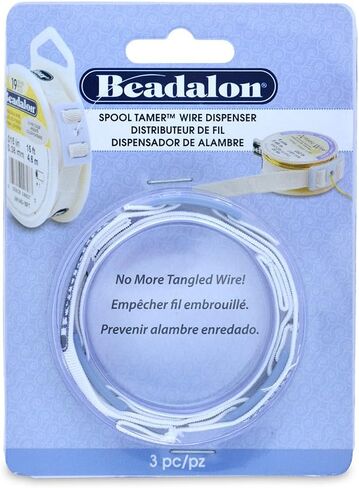 Beadalon 3-Piece Spool Tamer Set,White in Saudi Arabia