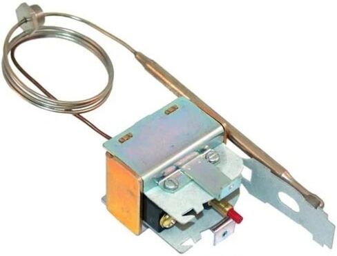 WS-58656 Fryer High Limit Switch W/Panel NUT ,Type LCHJ - for Wells Star Deep Fryer Parts 58656 50173 2T-38656 48-1120 48-1025 - Replacement Safety Thermostat - Manual Reset , Temp 440 Fixed in Saudi Arabia