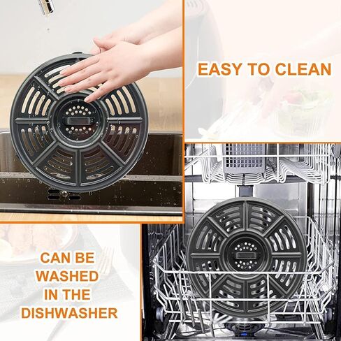 6.5QT Air Fryer Crisping Plate for Ninja FD302/FD305/OS300/OS301/OP302 Foodi Pressure Cooker Air Fryers, Upgraded Grill Pan Grate Crisper Tray Grid Shelf for Ninja Air Fryer, Dishwasher Safe in Saudi Arabia