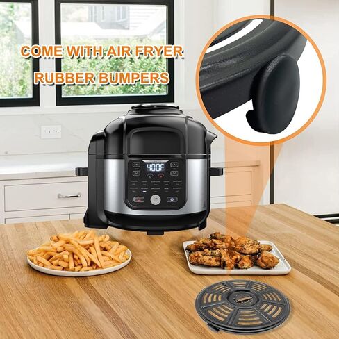 6.5QT Air Fryer Crisping Plate for Ninja FD302/FD305/OS300/OS301/OP302 Foodi Pressure Cooker Air Fryers, Upgraded Grill Pan Grate Crisper Tray Grid Shelf for Ninja Air Fryer, Dishwasher Safe in Saudi Arabia