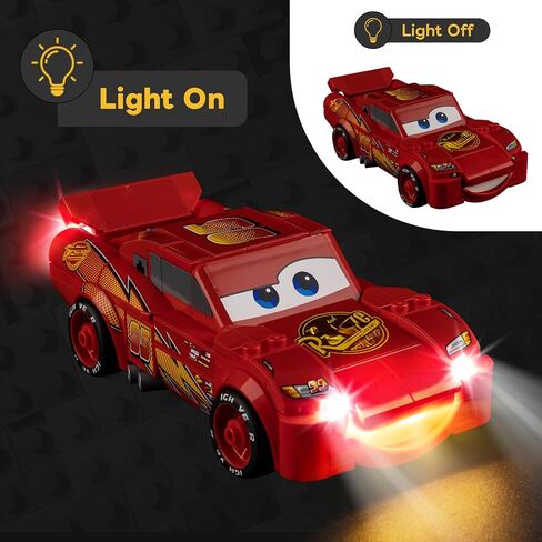 Kyglaring Light Kit Compatible with Lego Speed Champions Lightning McQueen 77255 Building Blocks, Classic Version (Lights Only, Model Set Not Included) in Saudi Arabia