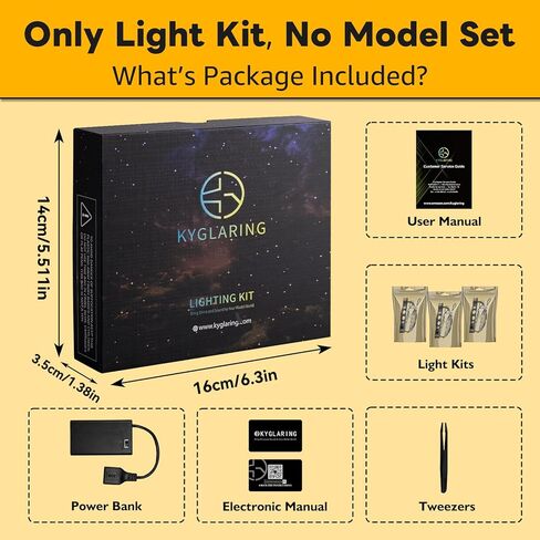Kyglaring Light Kit Compatible with Lego Speed Champions Lightning McQueen 77255 Building Blocks, Classic Version (Lights Only, Model Set Not Included) in Saudi Arabia