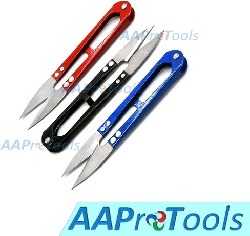 Embroidery Sewing Tool Craft Scissors Snips Beading Thread Cutter Nippers 3pc set (Red, Blue, Black) in Saudi Arabia