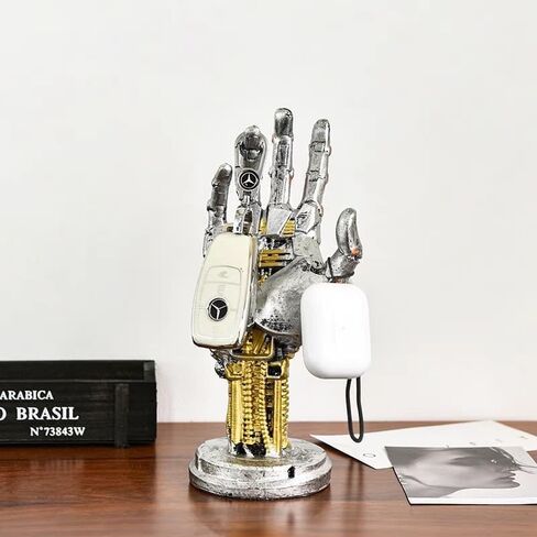 Cyberpunk Decor Controller and Headphone Stand, Robot Mechanical Arm Design, Desktop Holder for Gaming Accessories in Saudi Arabia