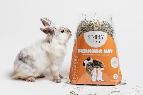 Bermuda Hay – High-Fiber, Low-Calcium Coastal Grass for Rabbits, Guinea Pigs & Small Pets – All-Natural, Hand-Packed, Timothy-Allergy Friendly (24 oz) in Saudi Arabia