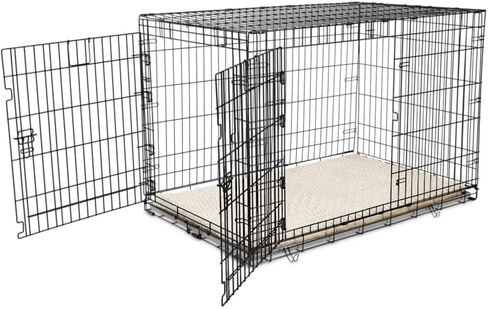 قفص كلاب EveryYay من Petco ببابين مقاس XX-Large 49.1 بوصة طول × 30.5 بوصة عرض × 32.6 بوصة ارتفاع، أسود: بدون مقابض in Kuwait