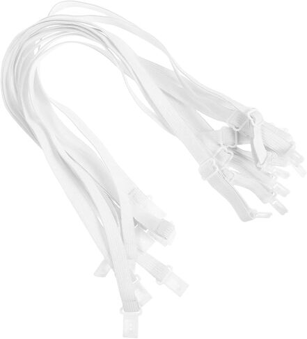 ARTIBETTER 10pcs Men Tie Extension Belt Elastic Bow Tie Straps Adjustable Elastic Band for Wide Belts Casual Business in Saudi Arabia