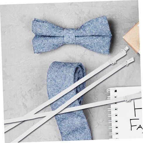 ARTIBETTER 10pcs Men Tie Extension Belt Elastic Bow Tie Straps Adjustable Elastic Band for Wide Belts Casual Business in Saudi Arabia