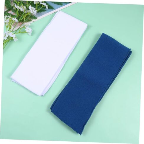 jojofuny 6pcs Knitted Elastic Fabric Cuffs for Clothing Accessories Versatile Beige White Jeans Dark Colors for Sleeves Waistbands and Collars in Saudi Arabia