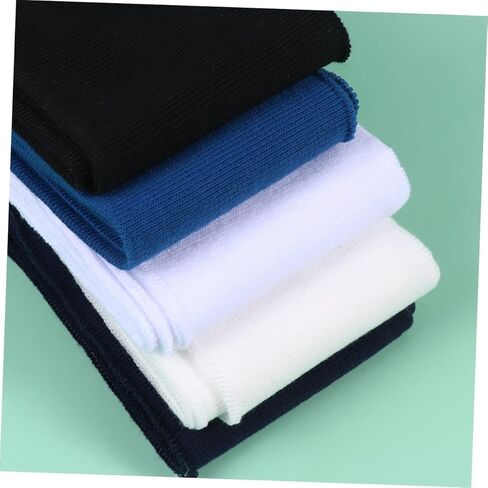 jojofuny 6pcs Knitted Elastic Fabric Cuffs for Clothing Accessories Versatile Beige White Jeans Dark Colors for Sleeves Waistbands and Collars in Saudi Arabia
