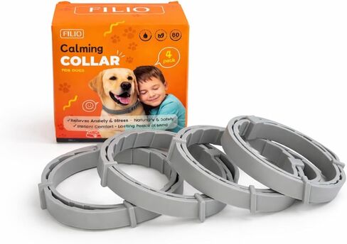 Calming Collar for Dogs, Dog Calming Collar, Pheromones for Dogs, Separation Anxiety Relief for Dogs, Anti Anxiety for Dogs, Pet Anxiety Relief, Dog Calming Pheromones (Gray) in Saudi Arabia