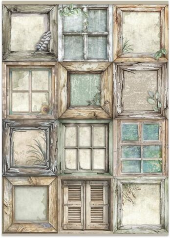 Stamperia - Junk Journal Stickers, Cut-Outs, and Backgrounds for Scrapbooks, Albums, Card Making, Bullet Journalling and More, Perfect for Hobbies, Crafts, and Gifting (Herbarium Silvae) in Saudi Arabia