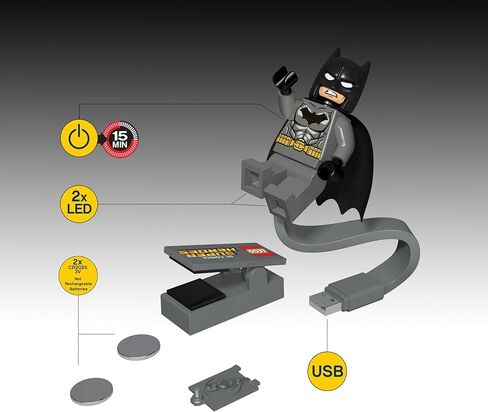 ضوء كتاب IQ Lego DC Super Heroes Batman USB (CL20)، للأعمار من 6 سنوات فما فوق، يتضمن كتابًا ضوئيًا واحدًا in Kuwait