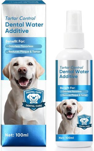 ITECFREELY Dental Plus, Advanced Dental Water Additive, Odorless & Flavorless Formula to Fight Tartar & Plaque, Promote Healthy Gums and Freshen Breath, Easy Daily Use for Dogs & Cats in Kuwait