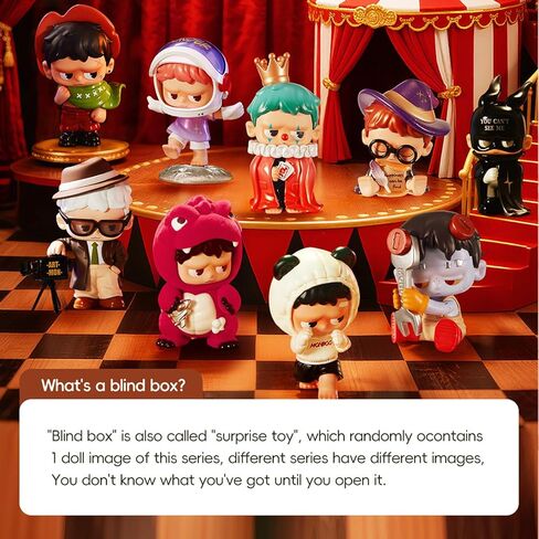 MINISO MONBOO Theatre Tales Blind Box Toy Surprise Box نموذج الشكل الحلي الطرفية اللطيفة القابلة للتجميع لعبة مفاجأة أرقام لتزيين الغرفة، زخرفة سطح المكتب، هدية عيد ميلاد، صندوق واحد in Kuwait