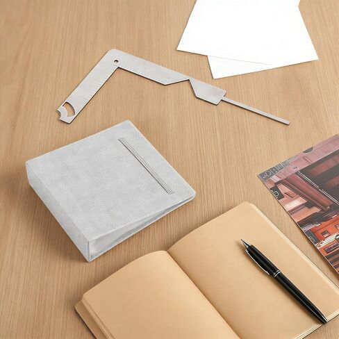 Yolev Book Cover Guide 5-in-1 Stainless Steel Metal Bookbinding Cover Tool for Making Book Cover Books Binding Tool Creating Books or Album Covers in Saudi Arabia