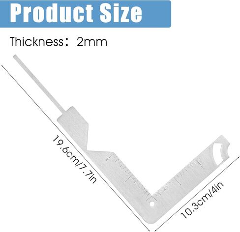 Yolev Book Cover Guide 5-in-1 Stainless Steel Metal Bookbinding Cover Tool for Making Book Cover Books Binding Tool Creating Books or Album Covers in Saudi Arabia