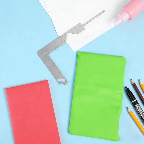 Yolev Book Cover Guide 5-in-1 Stainless Steel Metal Bookbinding Cover Tool for Making Book Cover Books Binding Tool Creating Books or Album Covers in Saudi Arabia