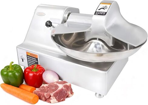 Hakka Commercial 10L Multifunction 18in Meat Bowl Cutter Mixer and Buffalo Chopper Food Processor Heavy Duty Meat Mixing Grindering Chopping Machine in Kuwait