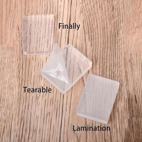 3pcs Clear Acrylic Stamp Block Set - DIY Scrapbook Craft Essentials, Transparent in Saudi Arabia
