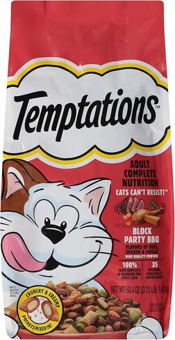 Temptations, كتلة طعام القطط ذات التغذية الكاملة للبالغين، 56 أونصة in Kuwait