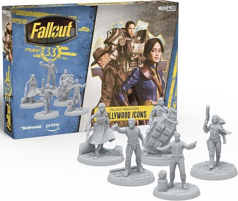 Modiphius Entertainment: Fallout Miniatures - Hollywood Icons - 5 Miniatures & Bases, Unpainted & Unassembled, Tabletop PRG Set, Amazon TV Show Tie-in in Saudi Arabia