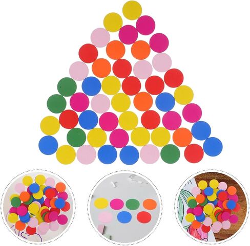 Alasum 150 Pcs Colorful Round Wood Discs 0.78 Inch Wooden Counters for Kids Math Educational Toys DIY Crafts and Fine Motor Skills Development in Saudi Arabia