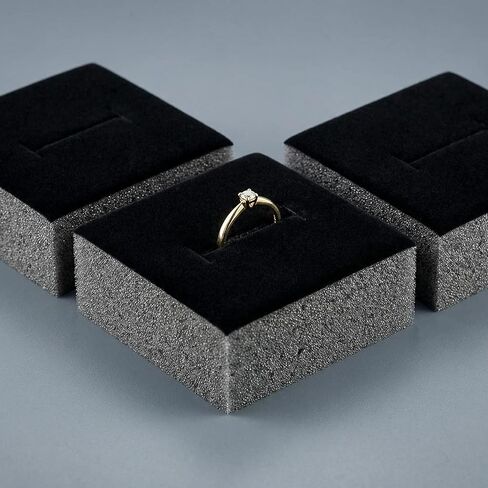 VOSAREA 30pcs Box Jewelry Box Foam Inserts Velvet Padding for Ring and Earring Display Cuttable Foam Jewelry Box Liner Lightweight and Portable for Travel and Exhibitions in Saudi Arabia