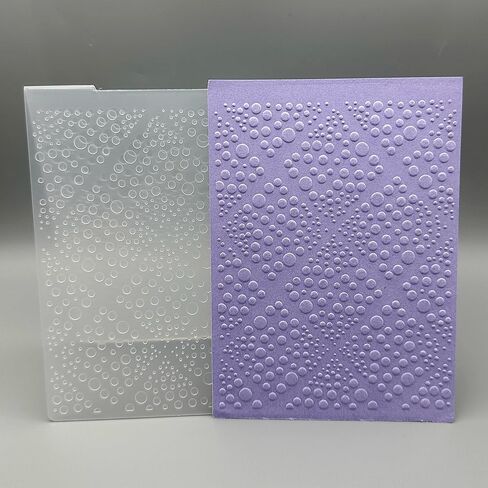 3D Plastic Embossing Folder Template Water Droplet Bubble Texture A6 Size for Card Making DIY Scrapbooking Paper Crafting Handmade Crafts Scrapbooking Arts Supplies Scrapbook Decor in Saudi Arabia