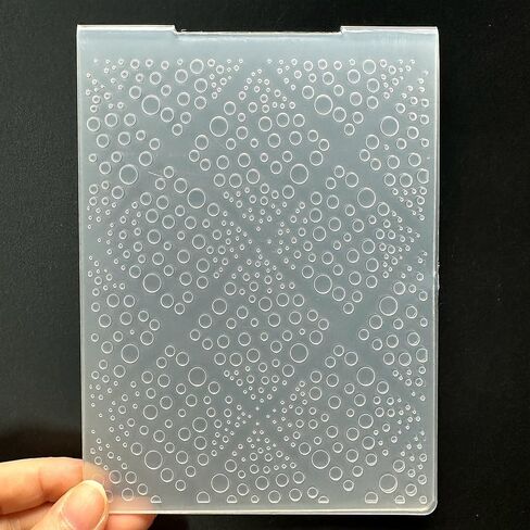 3D Plastic Embossing Folder Template Water Droplet Bubble Texture A6 Size for Card Making DIY Scrapbooking Paper Crafting Handmade Crafts Scrapbooking Arts Supplies Scrapbook Decor in Saudi Arabia