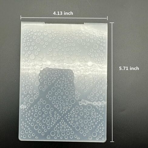 3D Plastic Embossing Folder Template Water Droplet Bubble Texture A6 Size for Card Making DIY Scrapbooking Paper Crafting Handmade Crafts Scrapbooking Arts Supplies Scrapbook Decor in Saudi Arabia