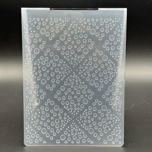 3D Plastic Embossing Folder Template Water Droplet Bubble Texture A6 Size for Card Making DIY Scrapbooking Paper Crafting Handmade Crafts Scrapbooking Arts Supplies Scrapbook Decor in Saudi Arabia