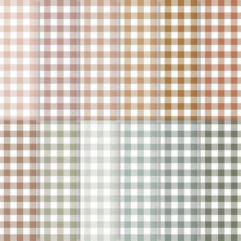 60 Sheets Boho Gingham Plaids Scrapbook Paper, 8.3'' x 5.7'' Boho Color Gingham Buffalo Plaids Decorative Craft Paper Folded Flat for Birthday Card Making Scrapbook Baby Shower Photo Album Decor in Saudi Arabia