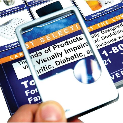 UltraOptix Lighted LED Wallet Lens magnifier in Saudi Arabia