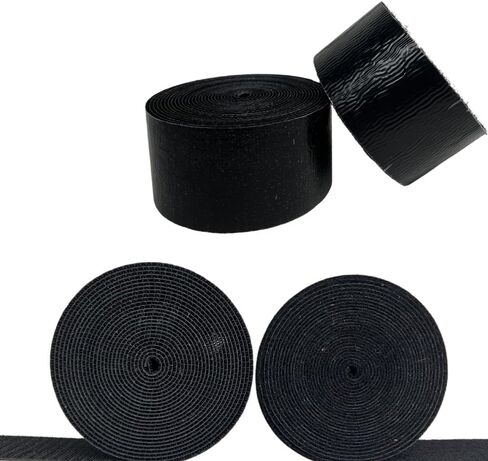 شرائط ربط وحلقة مقاس 2 بوصة من EIT بمادة لاصقة | لفة سوداء شديدة التحمل بطول 5 ياردات | سهل القطع، وقوة صناعية in Kuwait