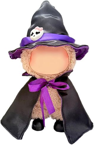 17cm 15cm Doll Clothes and Accessories for Lububu, Fashion Designer Outfit Set with Adjustable Pants, Rainbow T-Shirt, Hat, Glasses, White Shoes, Pink Red Cute Clothing for Big Into Energy Girl Dolls in Saudi Arabia