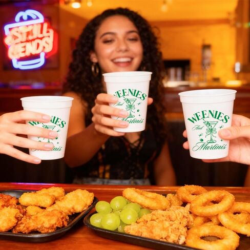 12 قطعة من أكواب حفلات العزوبية Weenies and Martinis 16oz Weenies and Tinies ديكور حفلات مارتيني تحت عنوان مستلزمات زينة حفلات أعياد الميلاد in Kuwait