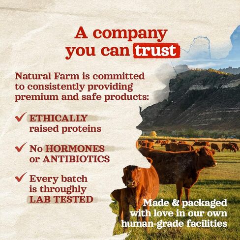 Natural Farm Beef Trachea for Dogs (6 Inch, 6 Pack)- 100% Beef,Odor Free Trachea Dog Chews- Glucosamine & Chondroitin for Joint & Hip Mobility, Bone Strength- Low-Fat Crunchy & Crispy- for All Dogs in Kuwait