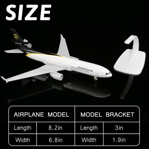طائرات شحن سيمبلي إير 1/300 طراز UPS-MD11 من خليط معدني للتجميع والعرض in Saudi Arabia