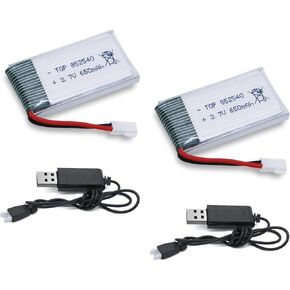 بطارية ليبو 3.7 فولت 400 مللي أمبير في الساعة - 5 قطع بطاريات بدون طيار مع شاحن USB 5 في 1 لـ Syma Q11 H99W H31 H6C H98 TR-C385 TR-P51 TR-F22 قطع غيار طائرات بدون طيار بطارية ليثيوم قابلة لإعادة الشحن AT-96 in Kuwait