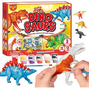 EDUMAN Rock Painting Kit for Kids, Stepping Stone DIY Mold & Paint Garden Rocks Craft Kit with 12 Colors & Mould, Make Your Own Cement Stone Art, STEM Gift for Boys & Girls Age 6 7 8 9 10 11 12 in Saudi Arabia