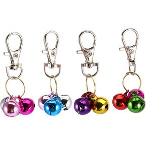 Didiseaon 4pcs Cat Collar Bells Copper Pet Pendant Bells for Cats and Dogs Eco-Friendly Easy to Wear Design for Tracking Pets Keychain Accessories in Saudi Arabia