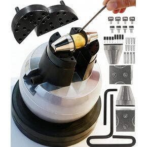 Jewelry Ball Vise 2.16 inch Engraving Setting Tool 360°Rotation Professional Ball Vise 78PCS Attachment Jewelry Engraving Block Tools Standard Block HH-A04C in Kuwait