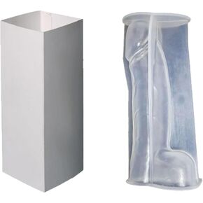 Penis Silicone Candle Molds,Novelty Men Genital Transparent Mould Tray,3D Silicone Mould,DIY Creative Candle Deco Adult Themed Parties Gifts in Kuwait