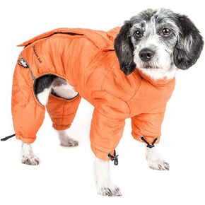 معطف DOGHELIOS 'Thunder-Crackle' لكامل الجسم مصنوع من القطيفة المبطنة قابل للتعديل وعاكس 3M مع تقنية Blackshark، مقاس متوسط، أزرق مموج in Kuwait