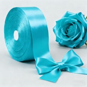 1-1/2" Wide x 100 Yards Solid Satin Ribbon, Satin Ribbon for Crafts, Gift, Hair Bows, Wedding Party Decoration, Bow Making & Other Projects (Red) in Saudi Arabia